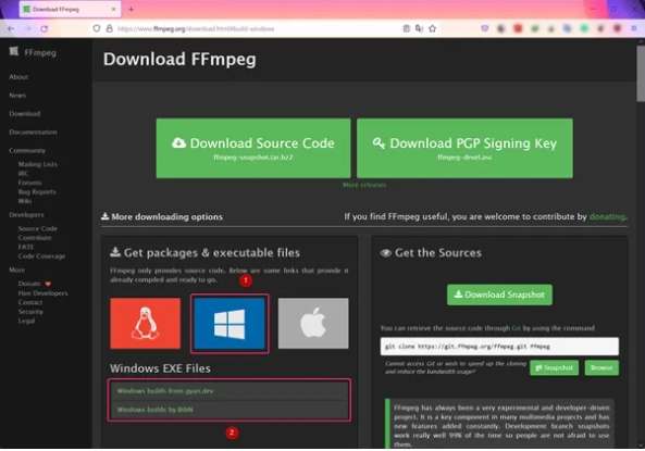 Пример работы с FFmpeg для конвертации H.264 в MP4