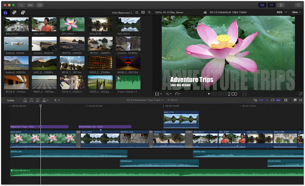 Интерфейс Final Cut Pro