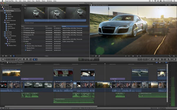 Интерфейс Final Cut Pro