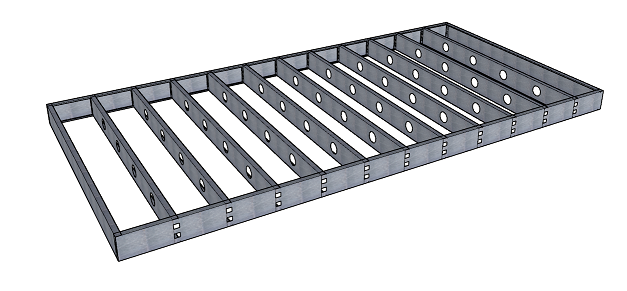 Пример floor frame / joists в FrameBuilder-MRD