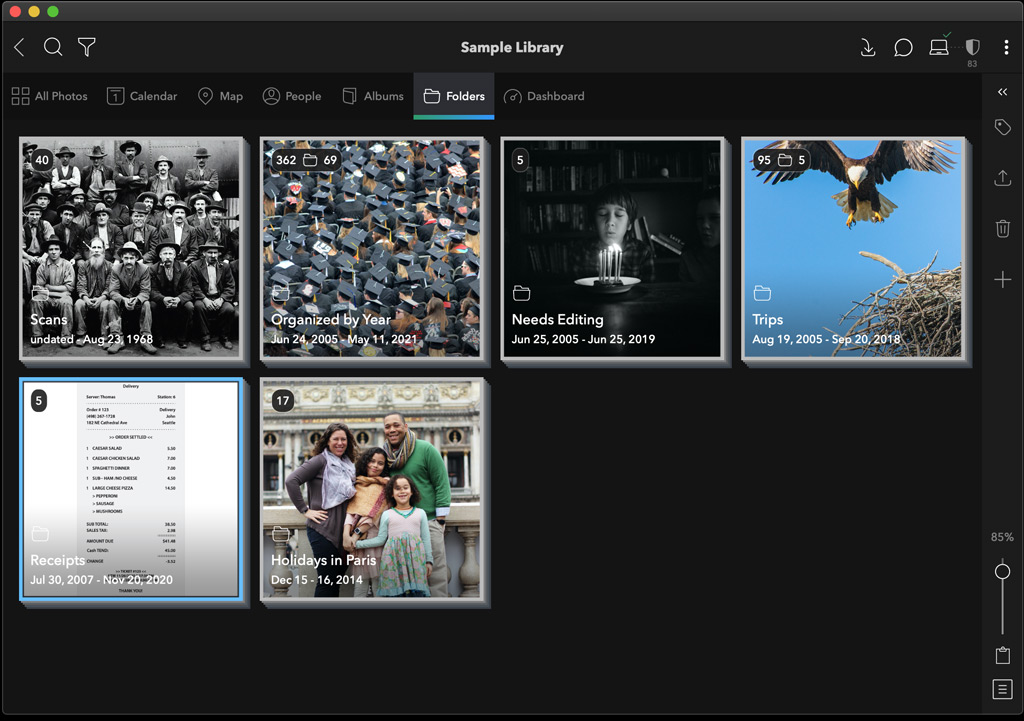 Mylio Photos: Folders