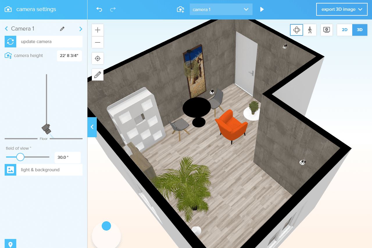 Интерфейс Roomstyler