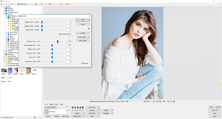 Интерфейс PhotoScape