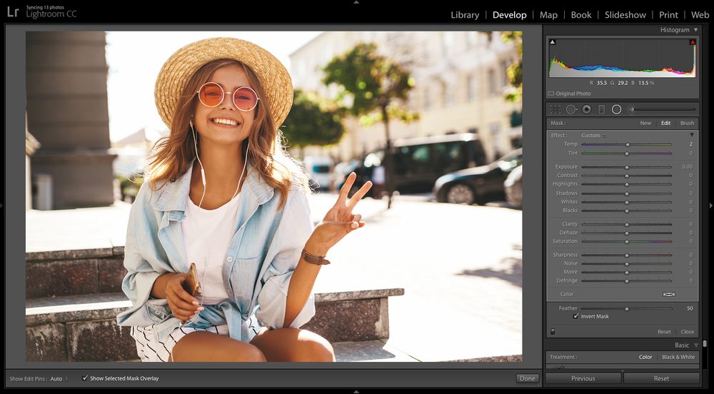 Скриншот Adobe Lightroom
