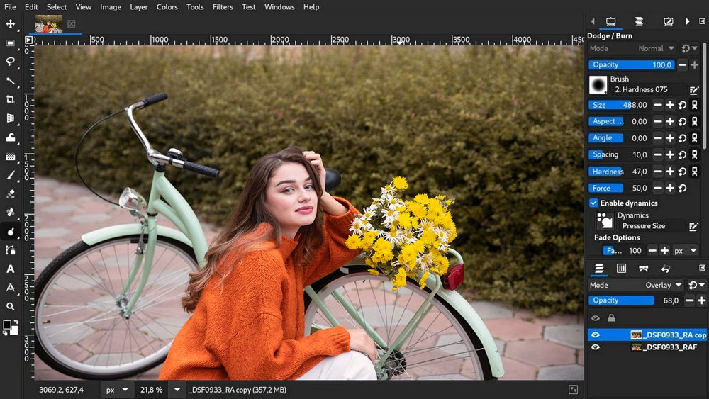 GIMP — интерфейс программы
