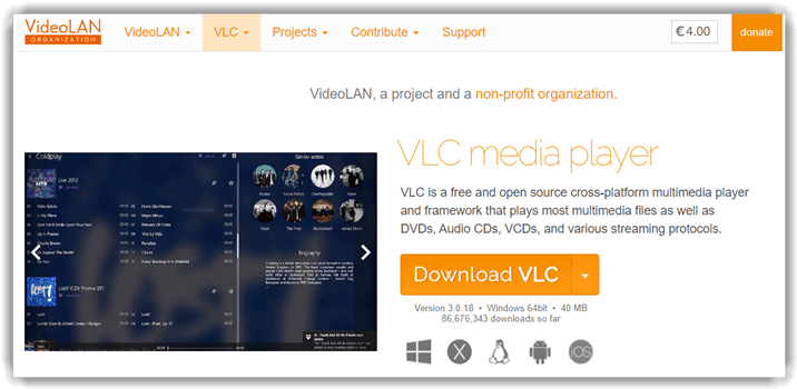 Скриншот VLC Media Player