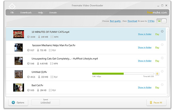 Freemake Video Downloader — окно программы
