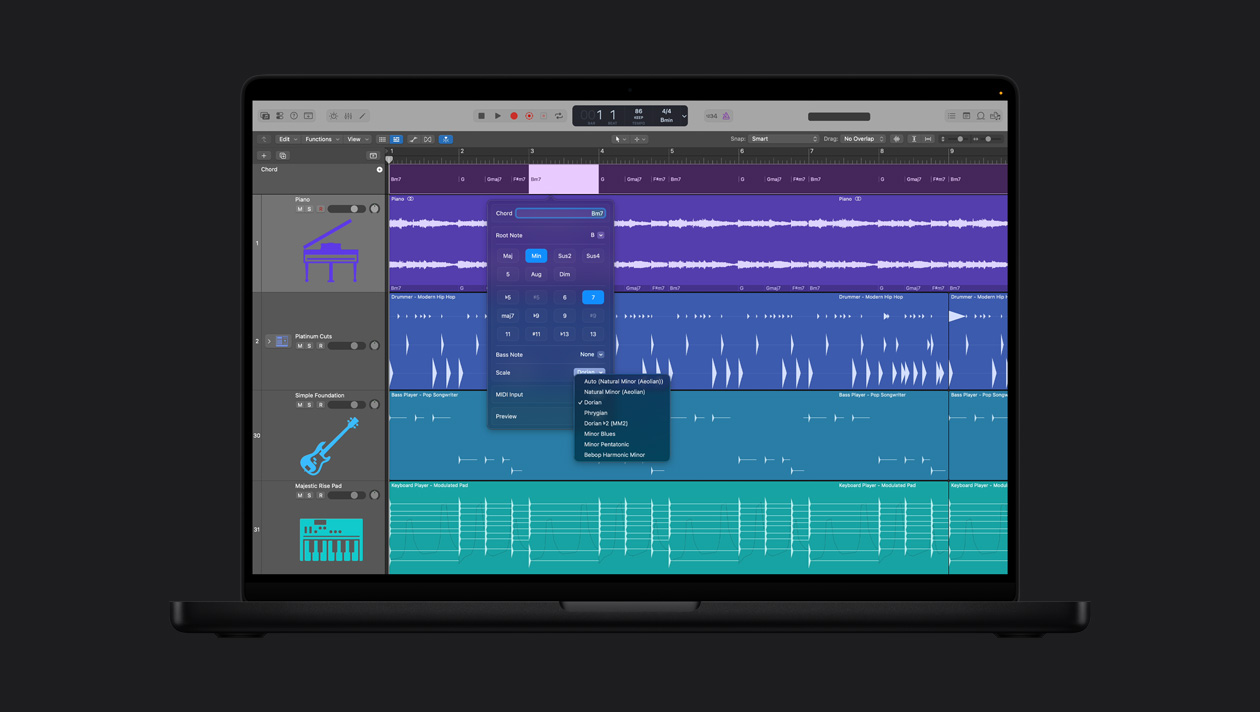 Chord Track в Apple Logic Pro