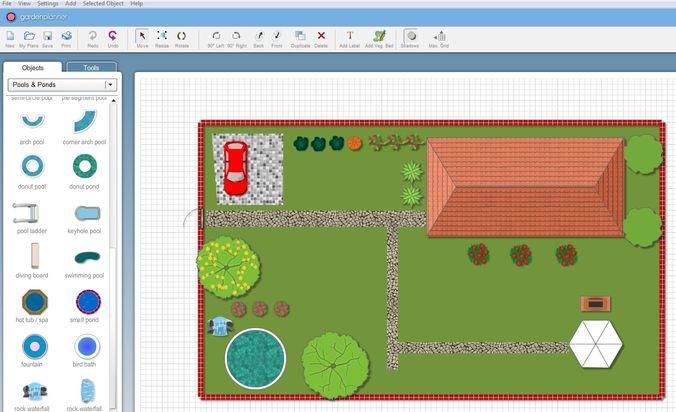 Интерфейс Garden Planner