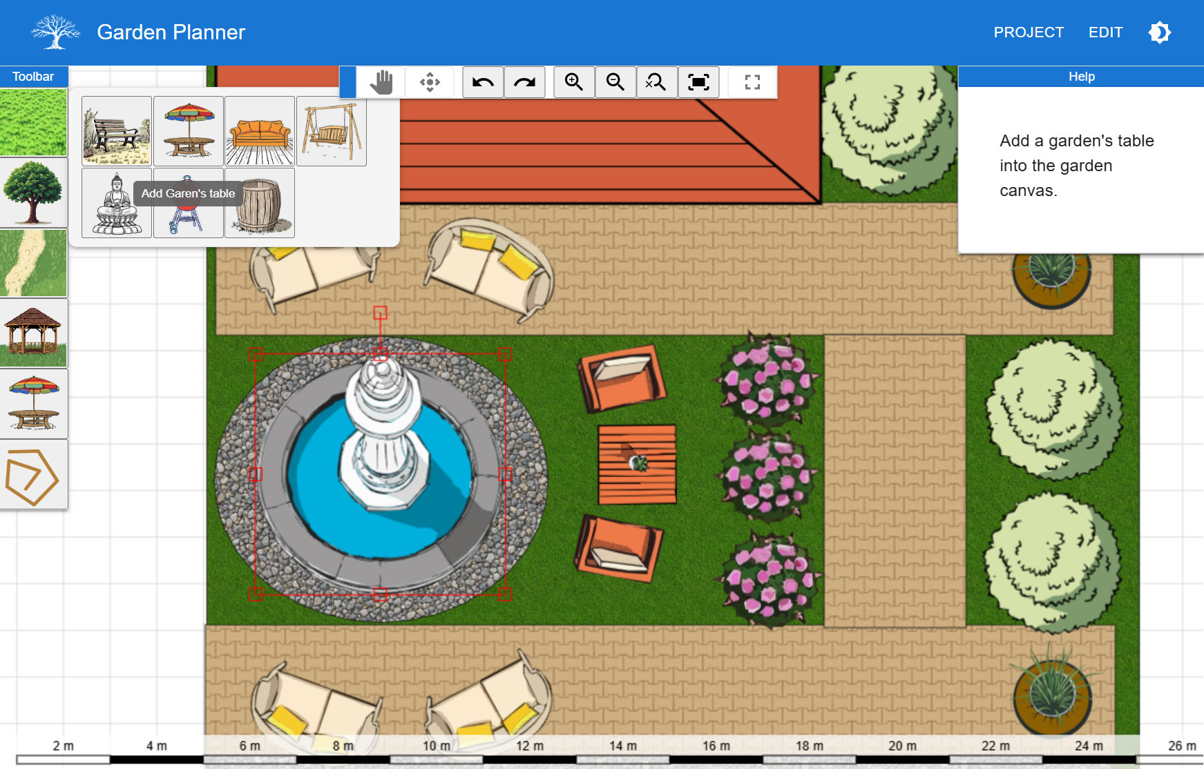 Интерфейс GardenPlanner.net