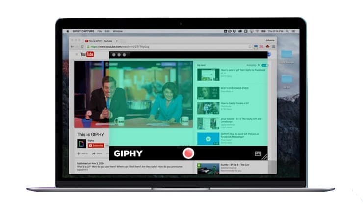 GIPHY Capture — пример интерфейса