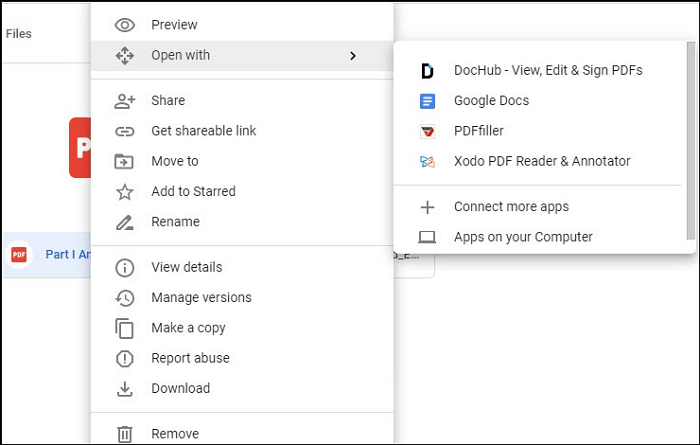 Просмотр PDF в Google Drive