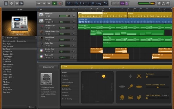GarageBand — запись гитары на Mac