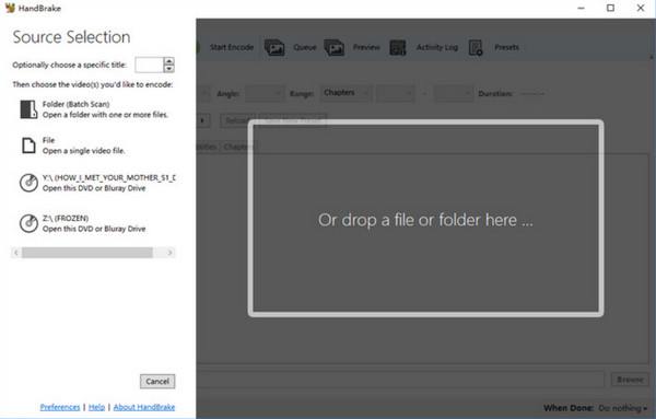 HandBrake на macOS