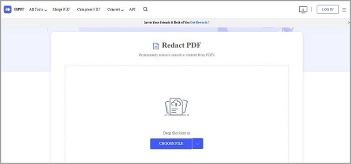 HiPDF: скрытие области в PDF