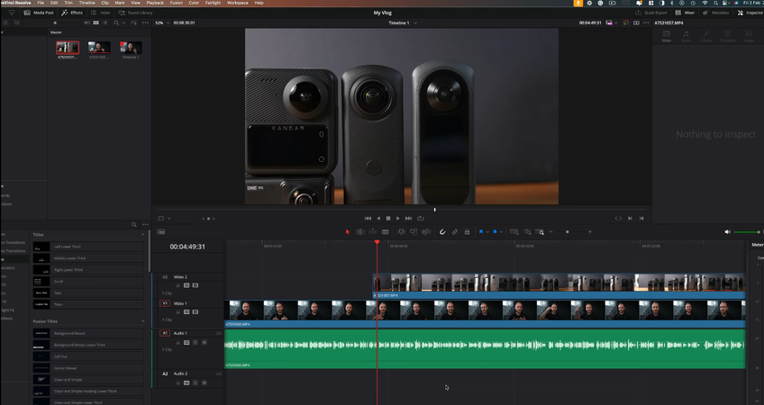 Интерфейс DaVinci Resolve