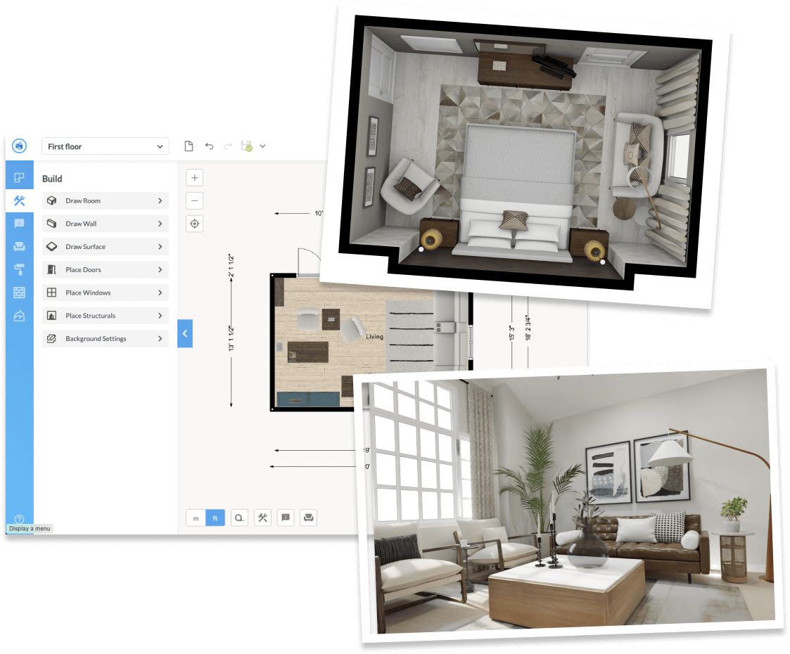 Интерфейс Floorplanner