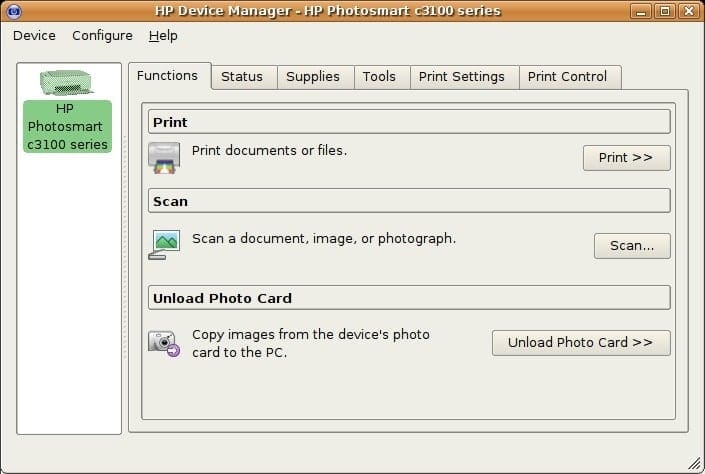 HPLIP и HP Device Manager