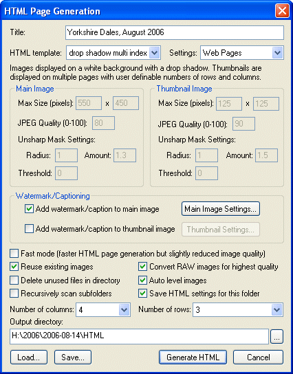 BreezeBrowser Pro HTML Generation