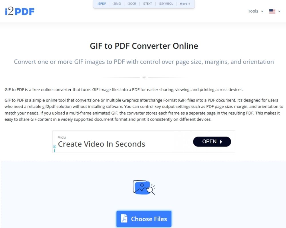 i2PDF GIF to PDF
