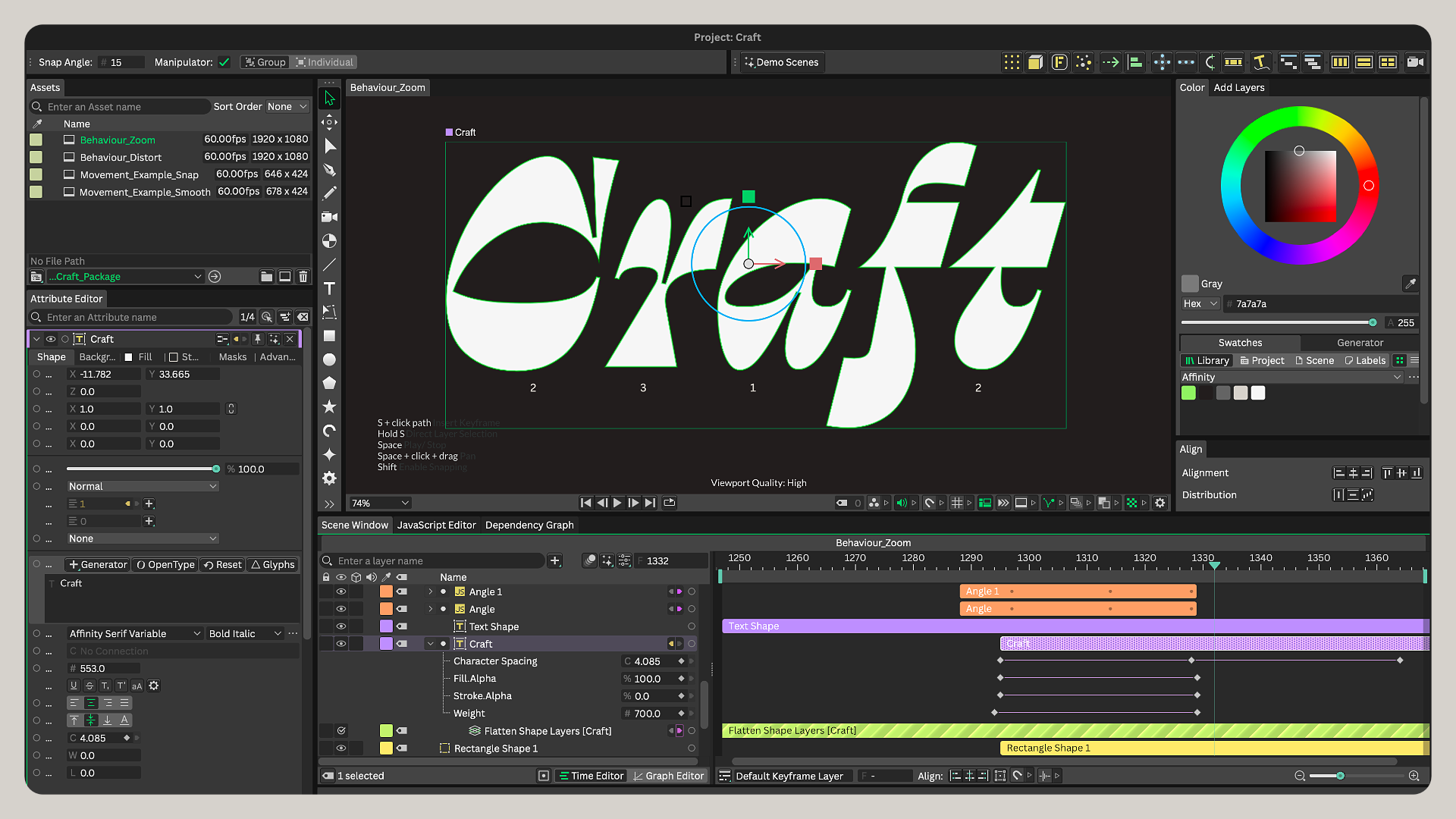 Интерфейс Canva для работы с видео