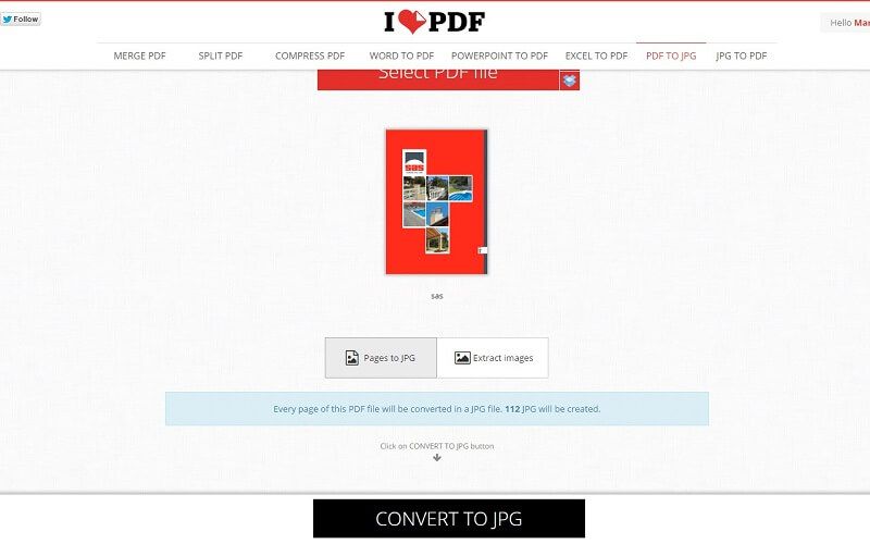Интерфейс iLovePDF