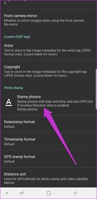 Open Camera: Stamp photos