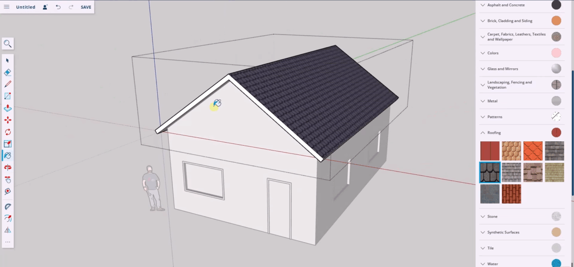 Интерфейс SketchUp for Web