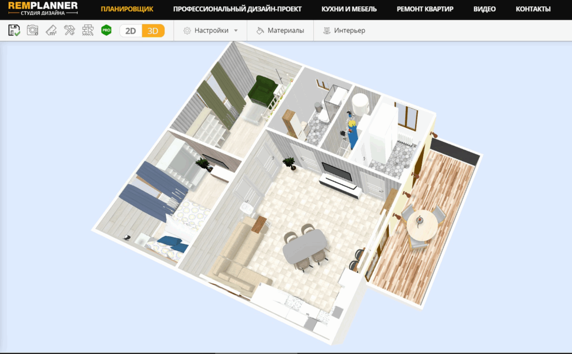 Интерфейс RemPlanner