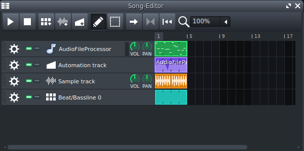 LMMS Song Editor