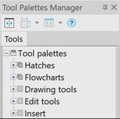 Tool Palettes Manager в nanoCAD