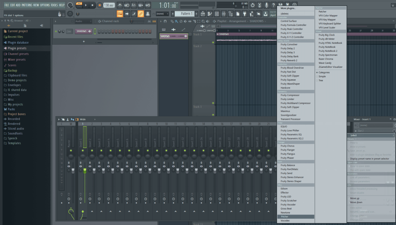 Pitcher в FL Studio