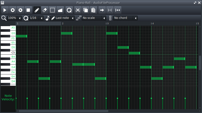 LMMS Piano Roll