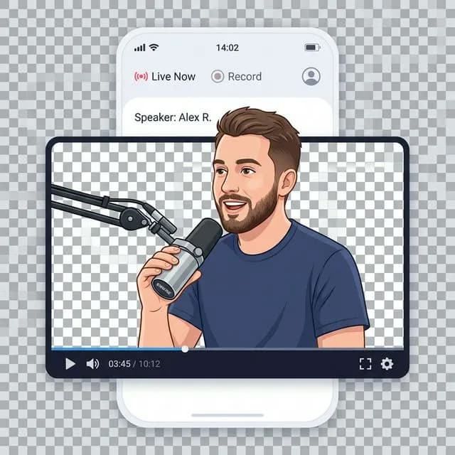 Пример удаления фона из видео в BgRemover.io