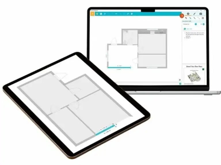 RoomSketcher на компьютере и планшете