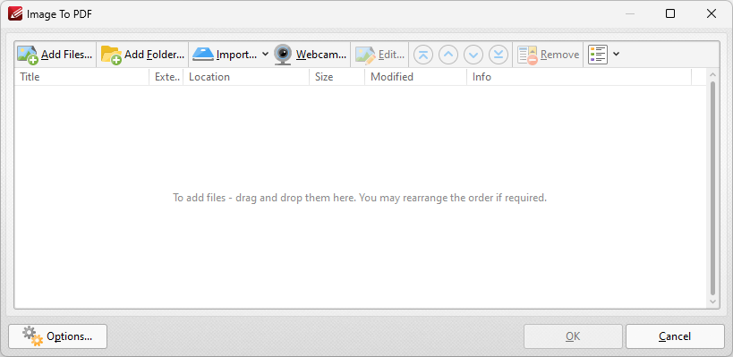 PDF-XChange Editor: Image to PDF