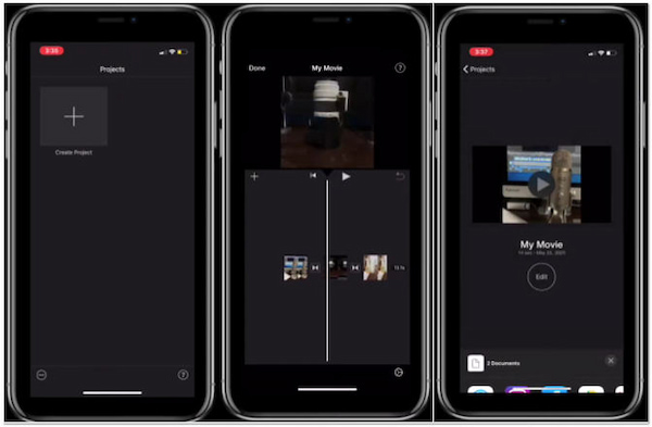 Обрезка черных полос в iMovie
