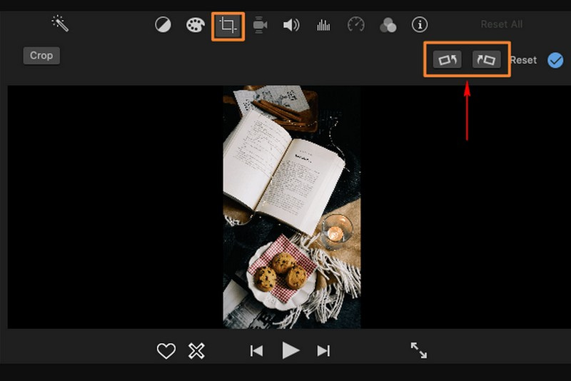 Работа с вертикальным видео в iMovie
