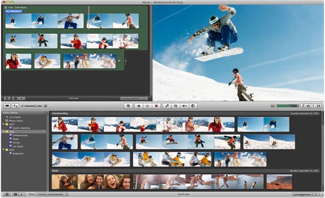 Интерфейс iMovie
