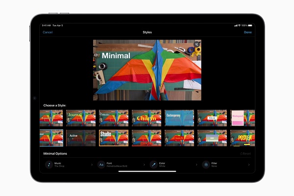 iMovie для мобильного монтажа