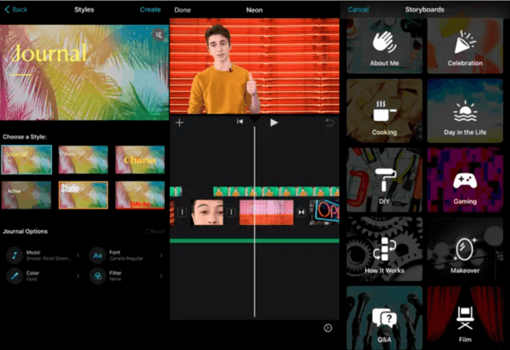 Интерфейс iMovie