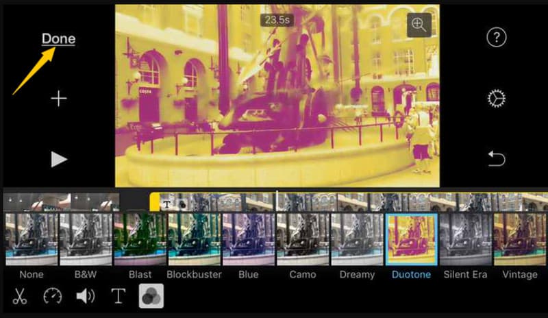 iMovie для осветления и монтажа видео