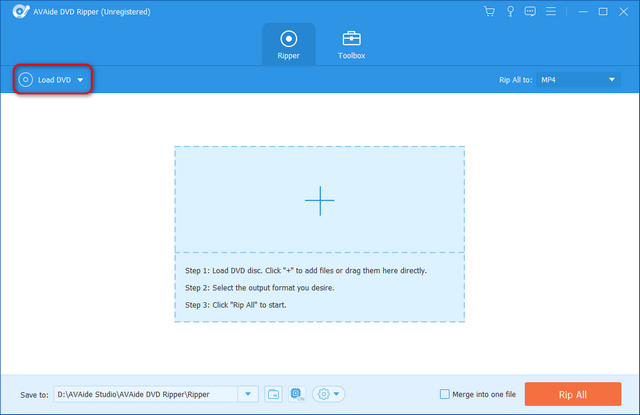 Главное окно AVAide DVD Ripper