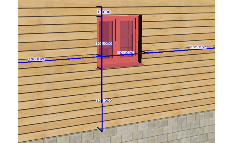 In-line measurements в 3D Architect Home Designer: редактирование положения и размеров окна прямо в 3D-виде