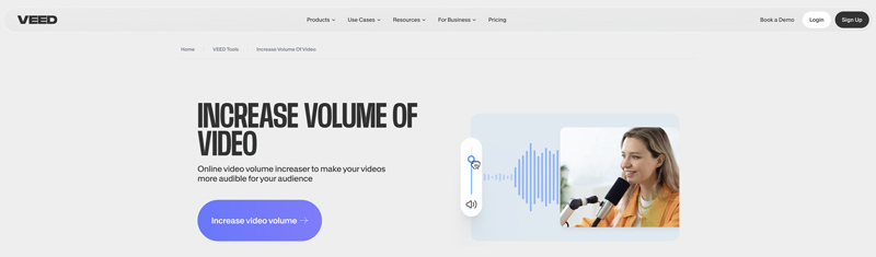 Настройка громкости в VEED.IO