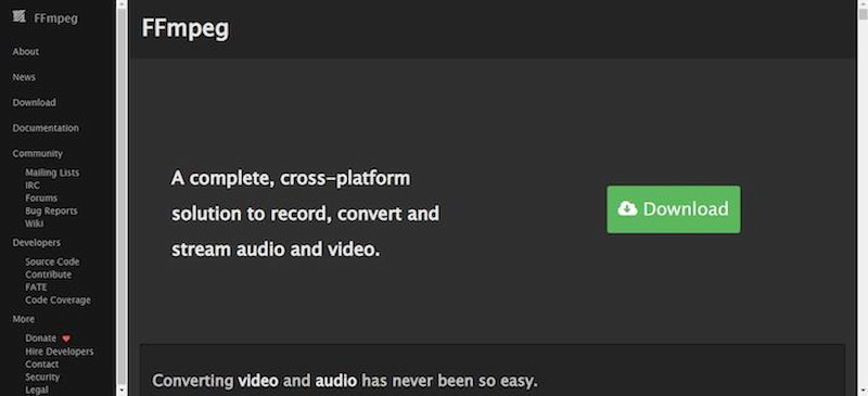 Установка и работа с FFmpeg