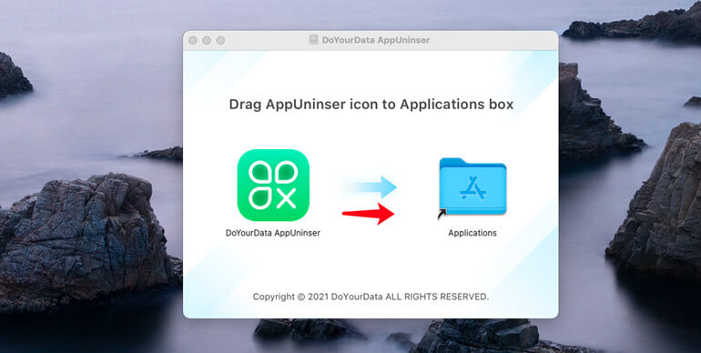 Окно установки DoYourData MacUninstaller / AppUninser