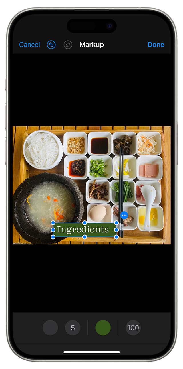 Markup в Фото на iPhone