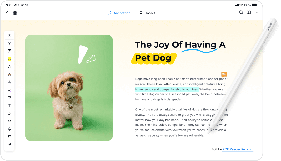 PDF Reader Pro: аннотации на iPhone