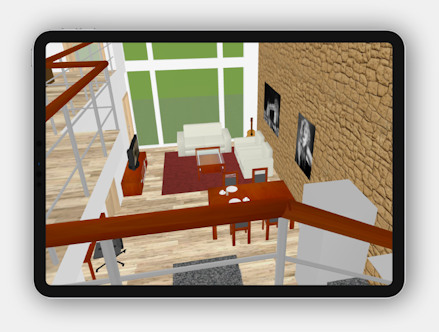 3D-просмотр проекта в Room Arranger